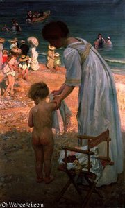 The Bathing Hour — Emanuel Phillips Fox