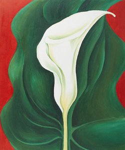 Single Calla Lily (red) — Georgia O'keeffe