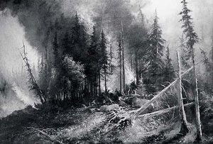 Forest Fire, (painting)