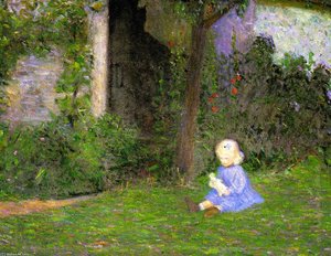 Child In A Walled Garden, Giverny — Lilla Cabot Perry