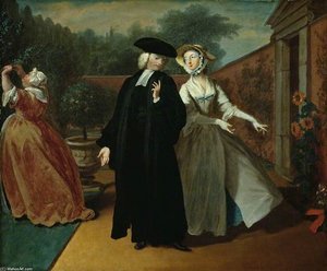 Pamela Shows Mr Williams A Hiding Place For Their Letters — Joseph Highmore, Rococo