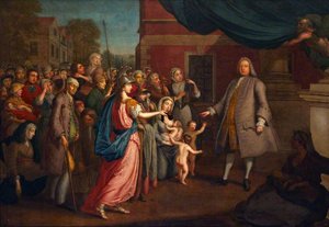 Joshua Ward Receiving Money From Britannia (and Bestowing It As Charity On The Needy) — Thomas Bardwell