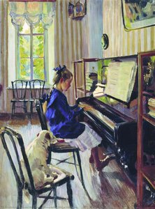 Girl At The Piano — Sergej Arsenjewitsch Winogradow