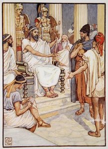 Solon Freeing A Slave — Walter Crane