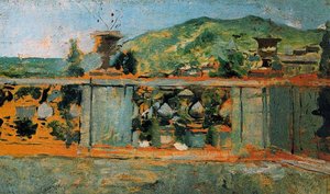 Balustrade And Landscape — Ignacio Pinazo Camarlench