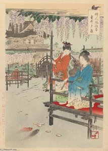 Print From Series Women's Customs And Manners — Ogata Gekko