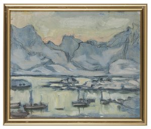 Boat With Net. Study From Lofoten — Анна Анчер