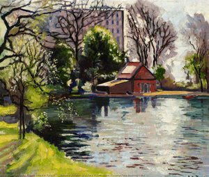 Lakeview Estate, Old Ford Road, from Victoria Park Boating Lake