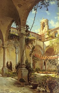 The Cloister, Taormina — Peder Mørk Mønsted