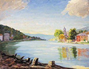 Scene On The River Meuse (ii) — Winston Spencer Churchill