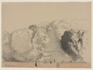 Park At Saint Cloud Near Paris — Arthur B. Davies