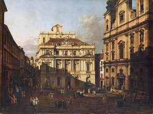 Der Universitätsplatz In Wien — Bernardo Bellotto