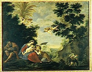 Le Repos Pendant La Fuite En Egypte — Albani Francesco (l'albane)