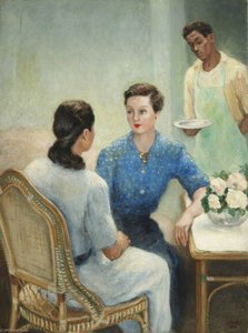 Two Ladies Talking — Georges Van Houten