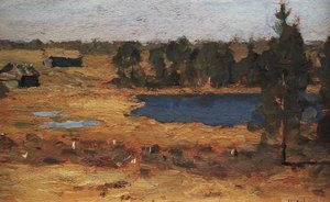 Lake. Barns At The Forest Edge. — Isaak Ilyich Levitan