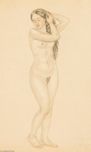 Nude — Boris Mikhailovich Kustodiev, Contemporary Realism