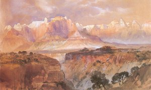 Cliffs Of The Rio Virgin, South Utah — Thomas Moran