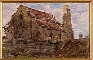 L'église De Berzy Le Sec, Septembre 1918 — Joseph-félix Bouchor