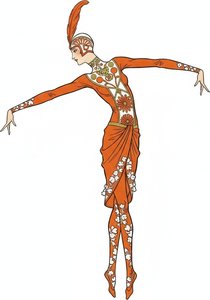 Terracotta Figure In A Fluid Floral Silhouette — Valentin Laurent De Courcey