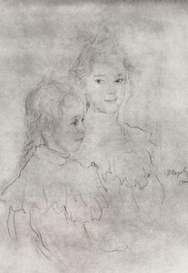 Portrait Of The Daughter Of S. Botkin — Valentín Aleksándrovich Sérov