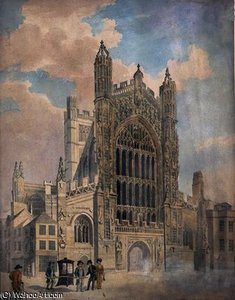 Bath Abbey — John Claude Nattes
