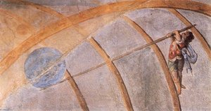 Wall Painting Of Archimedes' Lever, — Giulio Parigi