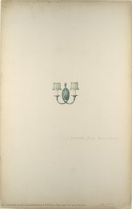 Design For Wall Fixture — Louis Comfort Tiffany