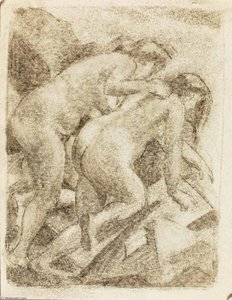 Two Nude Female Figures — Carl Newman