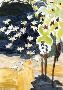 Startled Sparrow — Charles Burchfield
