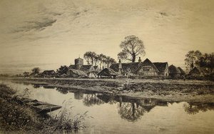 Parting Day — R.a Benjamin Williams Leader, Romanticism