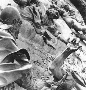 The Meeting Of Leo I And Attila (detail) — Alessandro Algardi, Baroque Sculpture