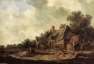 Peasant Huts With A Sweep Well — Jan Josephszoon Van Goyen, Dutch Golden Age Landscape
