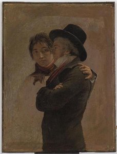 Portraits De Louis Boilly (1761 1845) Et De Simon Chenard (1758 1931), Chanteur Comédien — Louis Léopold Boilly