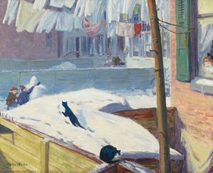 Backyards, Greenwich Village — John French Sloan