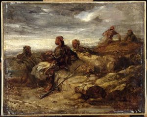 Guerriers Arabes — Alexandre Gabriel Decamps