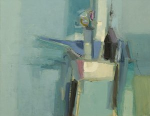 Still Life With Flask And Flowers — Donald Hamilton Fraser