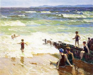 Bathers By The Shore (aka Bathers By The Sea) — Edward Henry Potthast