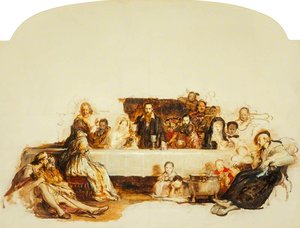 Study For 'john Knox Dispensing The Sacrament At Calder House' — Sir David Wilkie