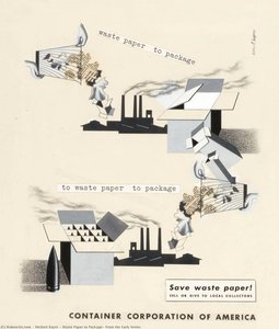 Waste Paper To Package, From The Early Series — Herbert Bayer