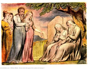 Every Man Also Gave Him A Piece Of Money 1 — William Blake, Romanticism
