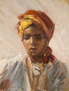 Head Of A Bedouin Arab Boy — John J Alsop
