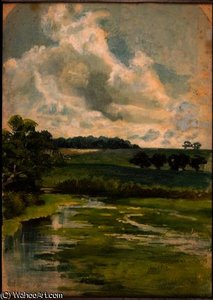 One Of The 'three Landscape Sketches' - — Sir Hubert Von Herkomer