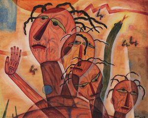 Four Indian Women — Xul Solar