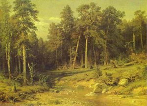 Pine Forest In Viatka Province — Ivan Ivanovich Shishkin, Realism