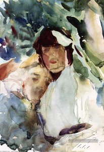 Ena Wertheimer Con Antonio Mancini — John Singer Sargent
