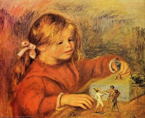 Claude Renoir Jugando — Pierre-auguste Renoir