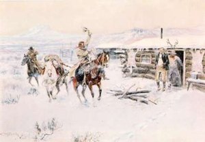 Christmas At The Line Camp — Charles Marion Russell