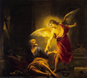 Befreiung Des Heiligen Petrus — Bartolomé Esteban Murillo