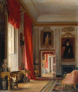 The Carved Room, Petworth House, Sussex — Charles Robert Leslie