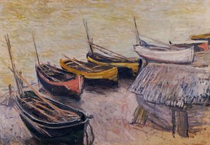 Boats On The Beach — Claude Monet, Impressionism